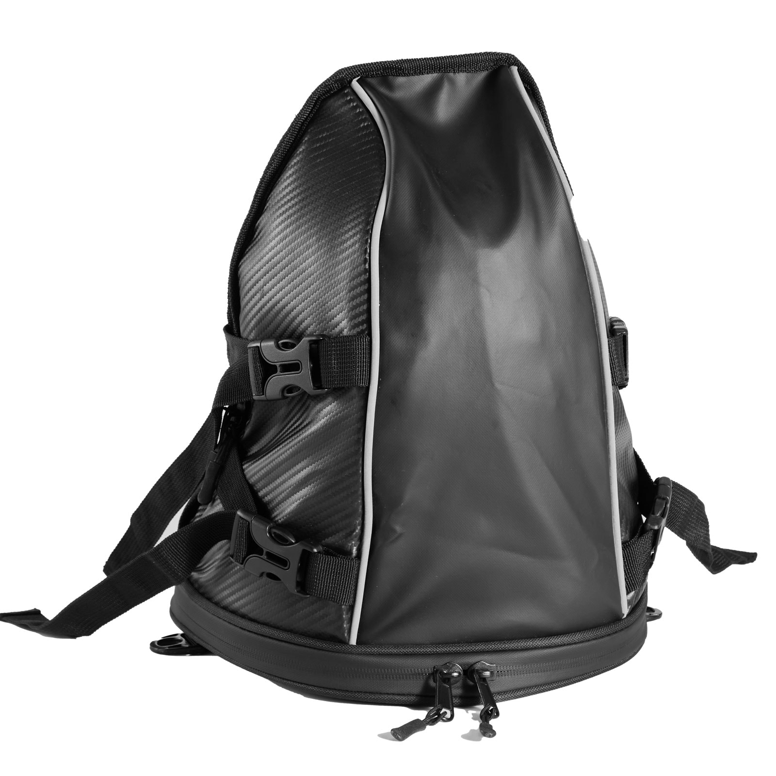 Motorcycle Tail Bag Waterproof Rear Seat Bag For Men Black_voghion.com